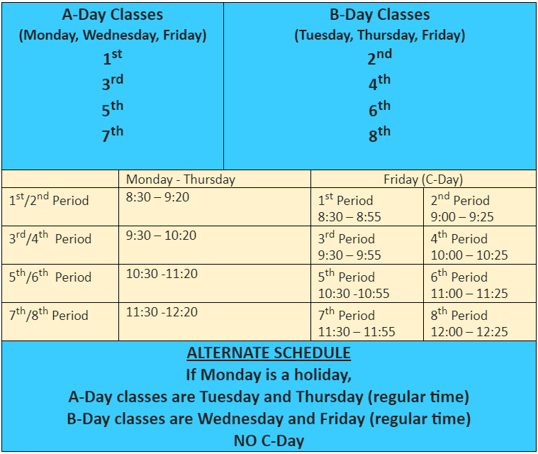 Online Schedule